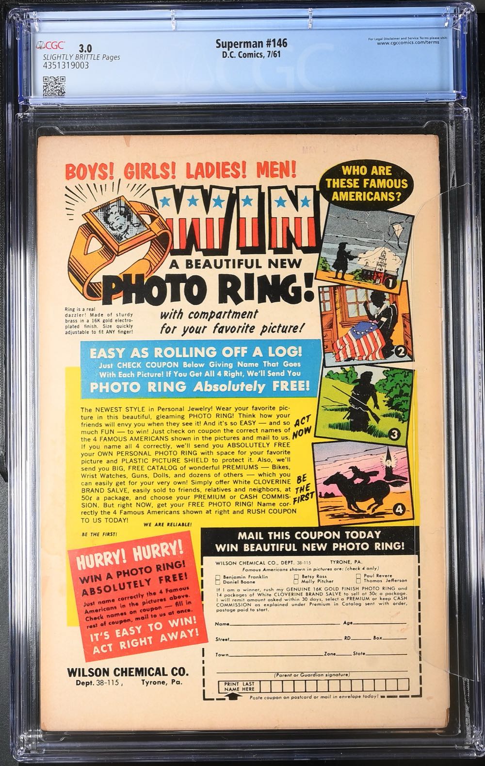 Superman - DC Comics (146 - Jul 1961) comic book collectible - Main Image 2