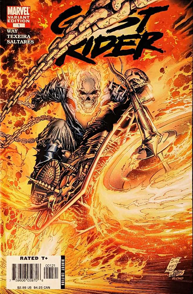 Ghost Rider: Vol. 6 - Marvel Comics (1 - Sep 2006) comic book collectible [Barcode 759606059706] - Main Image 2