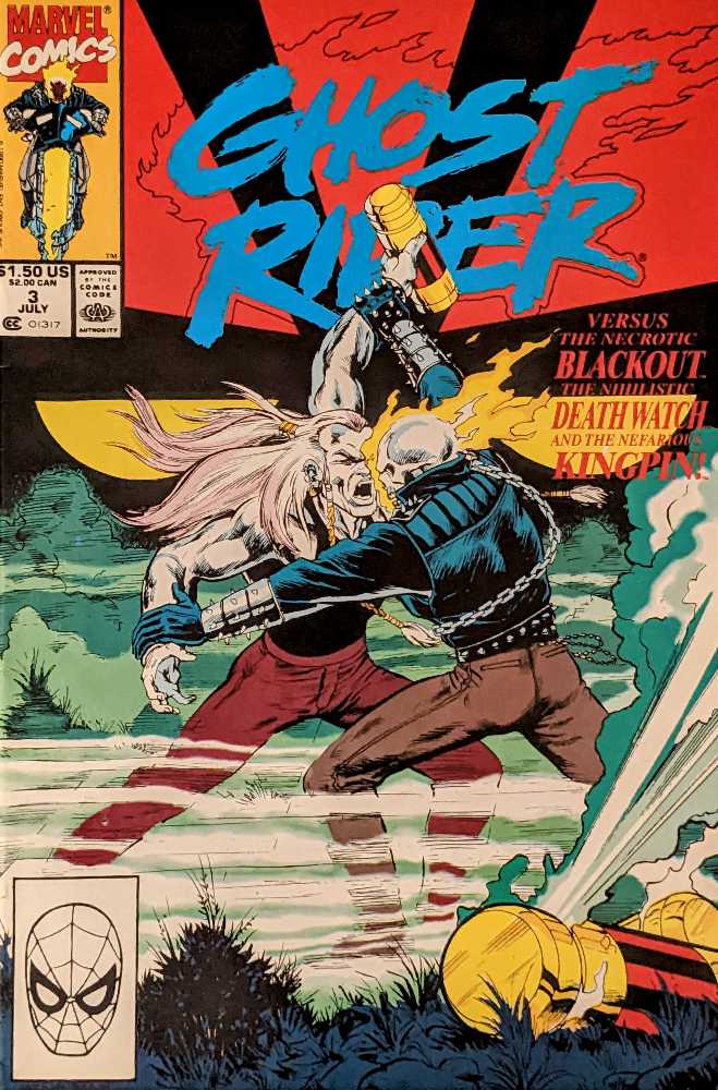 Ghost Rider vol. 2 - Marvel (3 - Jul 1990) comic book collectible [Barcode 071486013174] - Main Image 2