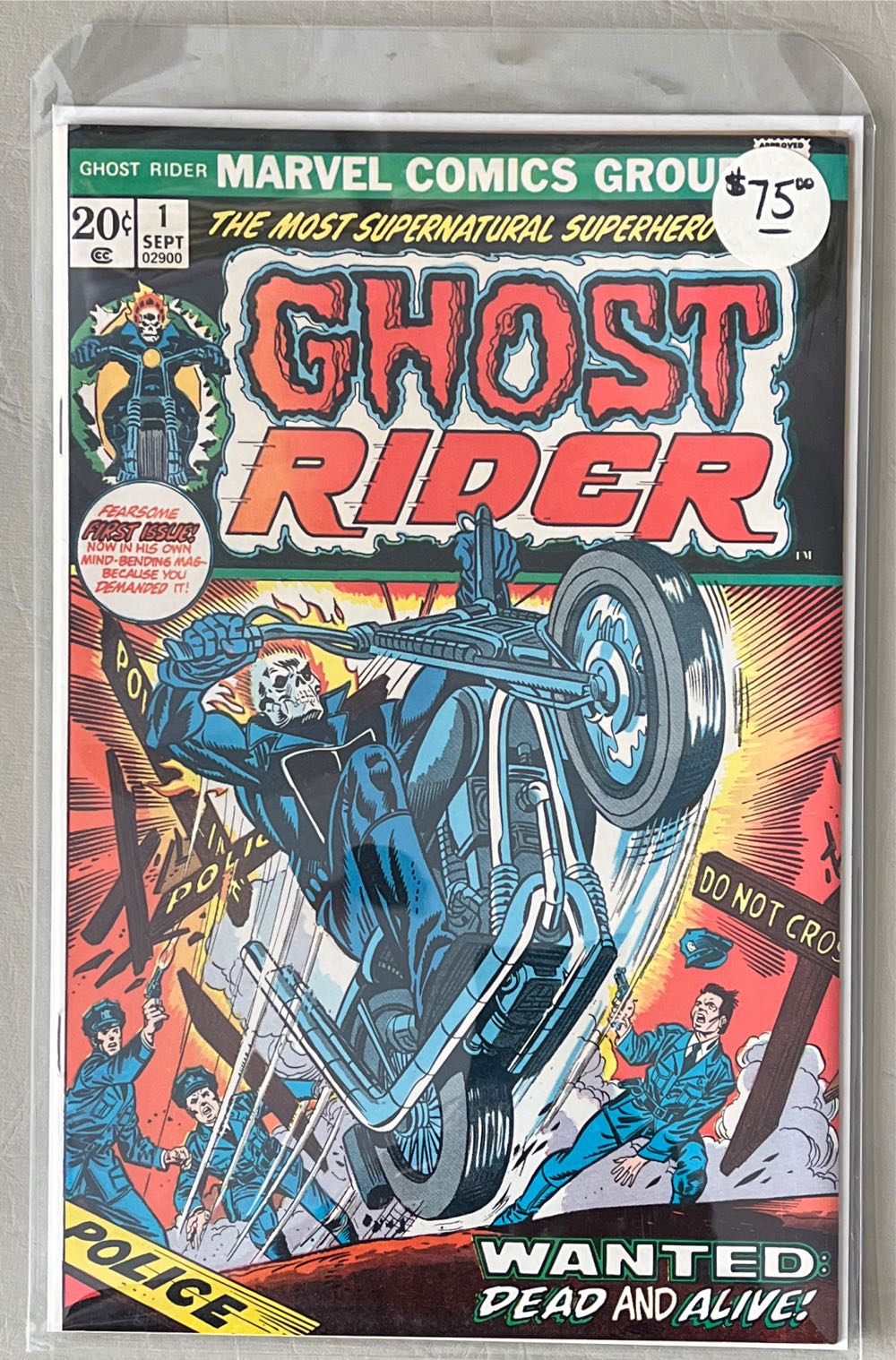 Ghost Rider (1973) - Marvel Comics (1 - 09/1973) comic book collectible [Barcode 82555588] - Main Image 3