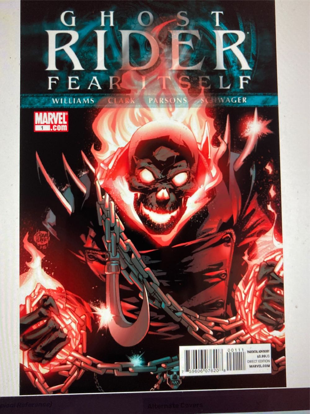 Ghost Rider (Vol 7)  (1 - Sep 2011) comic book collectible [Barcode 759606059706] - Main Image 2