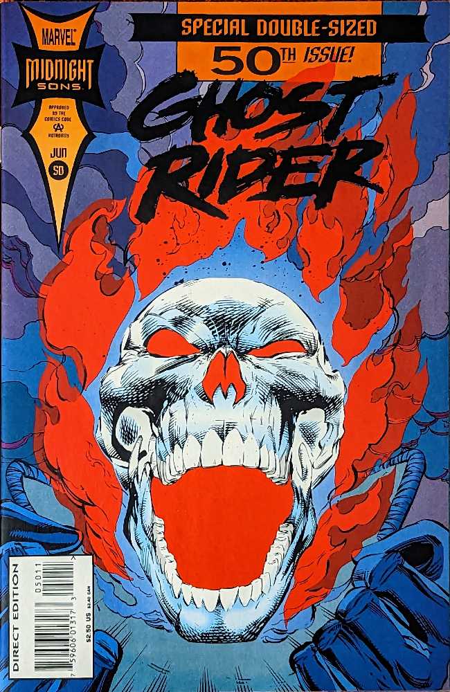 Ghost Rider (Vol 3 | 1990) - Marvel / Midnight Sons (50 - Jun 1994) comic book collectible [Barcode 759606013173] - Main Image 2
