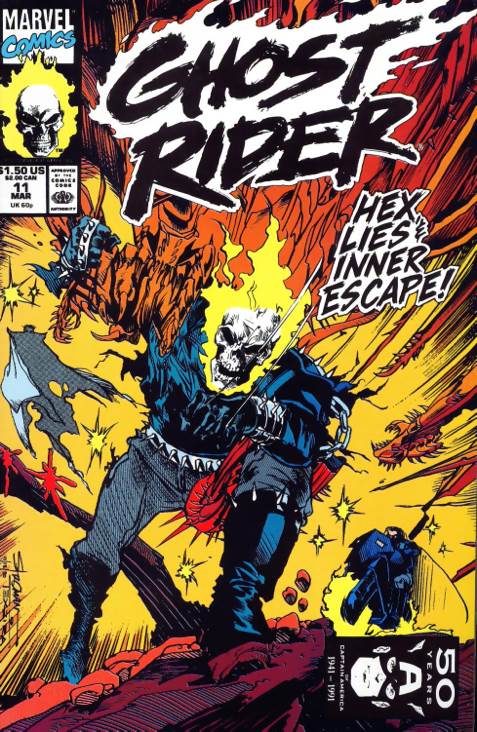 Ghost Rider: Vol. 3 - Marvel Comics (11 - Mar 1991) comic book collectible [Barcode 759606059706] - Main Image 1
