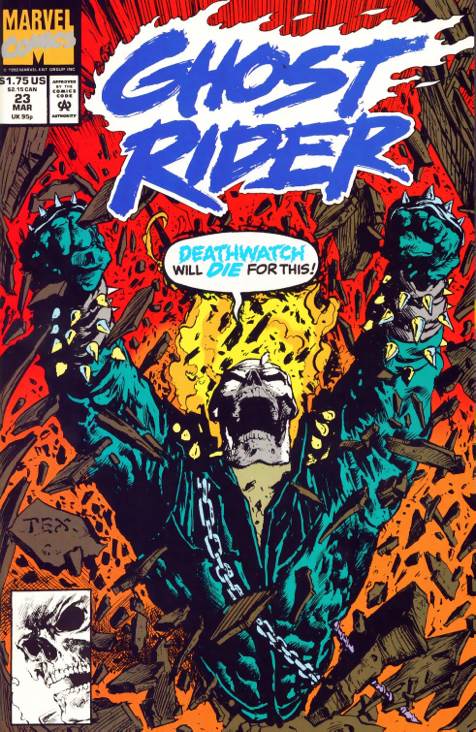 Ghost Rider: Vol. 3 - Marvel Comics (23 - Mar 1992) comic book collectible [Barcode 759606059706] - Main Image 1
