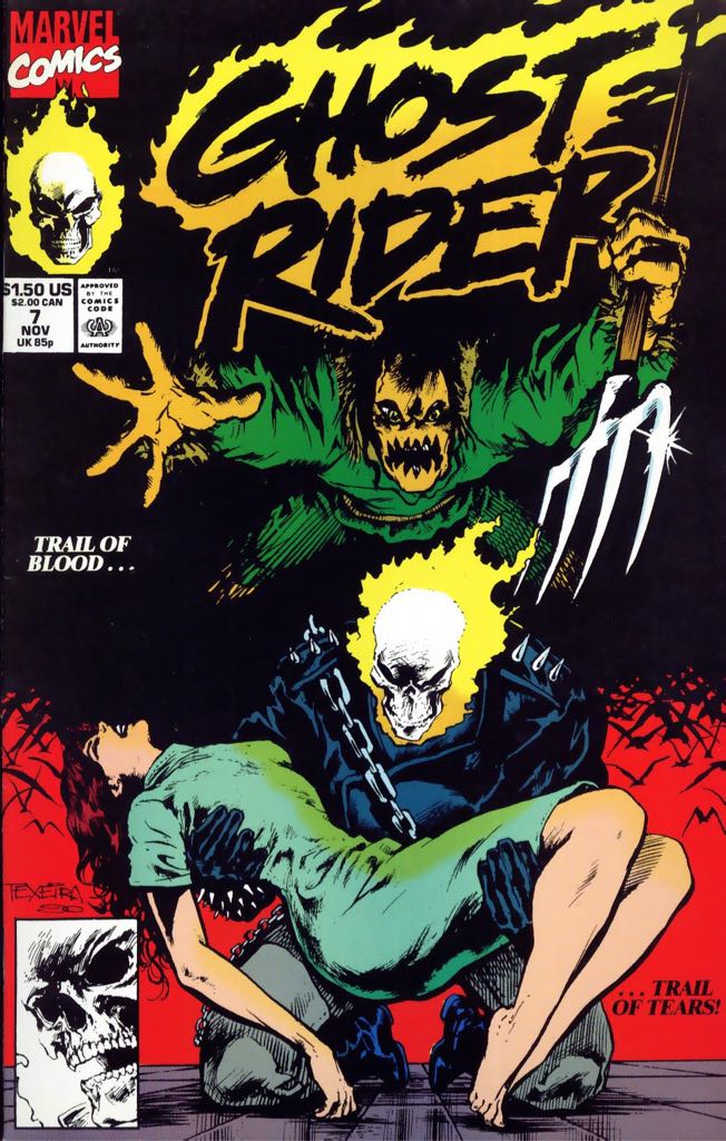 Ghost Rider V3 #7 - Marvel Comics (7 - Nov 1990) comic book collectible [Barcode 000000000] - Main Image 1