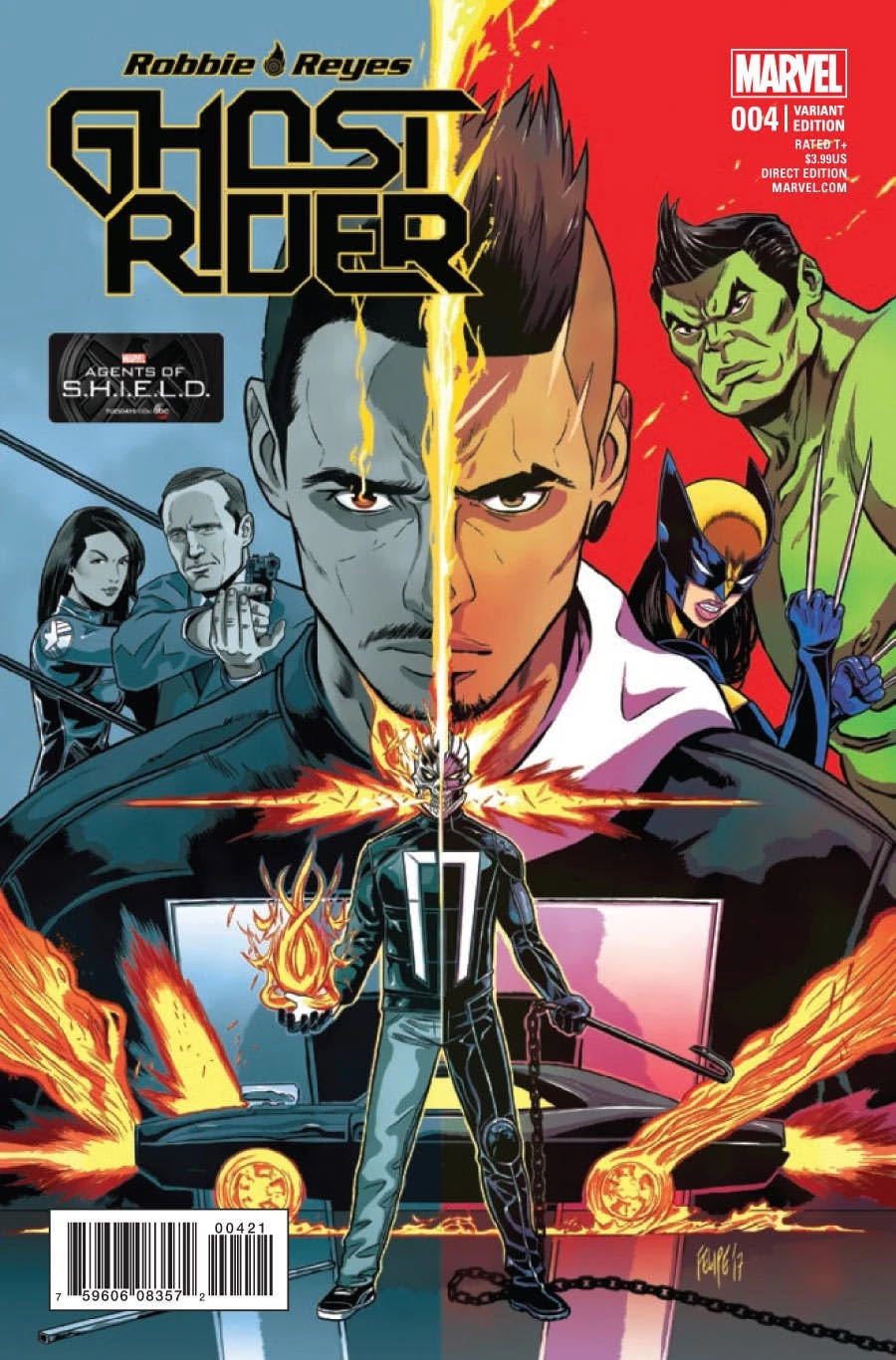 Ghost Rider (Vol 8 | 2017) - Marvel (4 - Apr 2017) comic book collectible [Barcode 75960608357200411] - Main Image 3