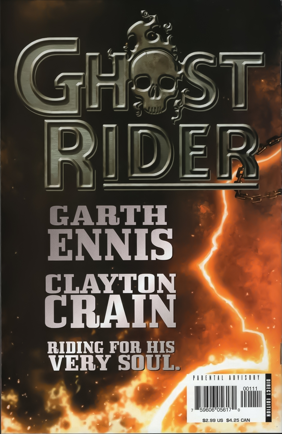 Ghost Rider (Vol 5 | 2005) - Marvel (1 - Nov 2005) comic book collectible [Barcode 75960605617000111] - Main Image 2