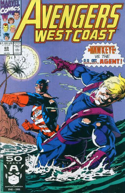 Avengers West Coast, The - Marvel (69 - Apr 1991) comic book collectible [Barcode 759606021000] - Main Image 1