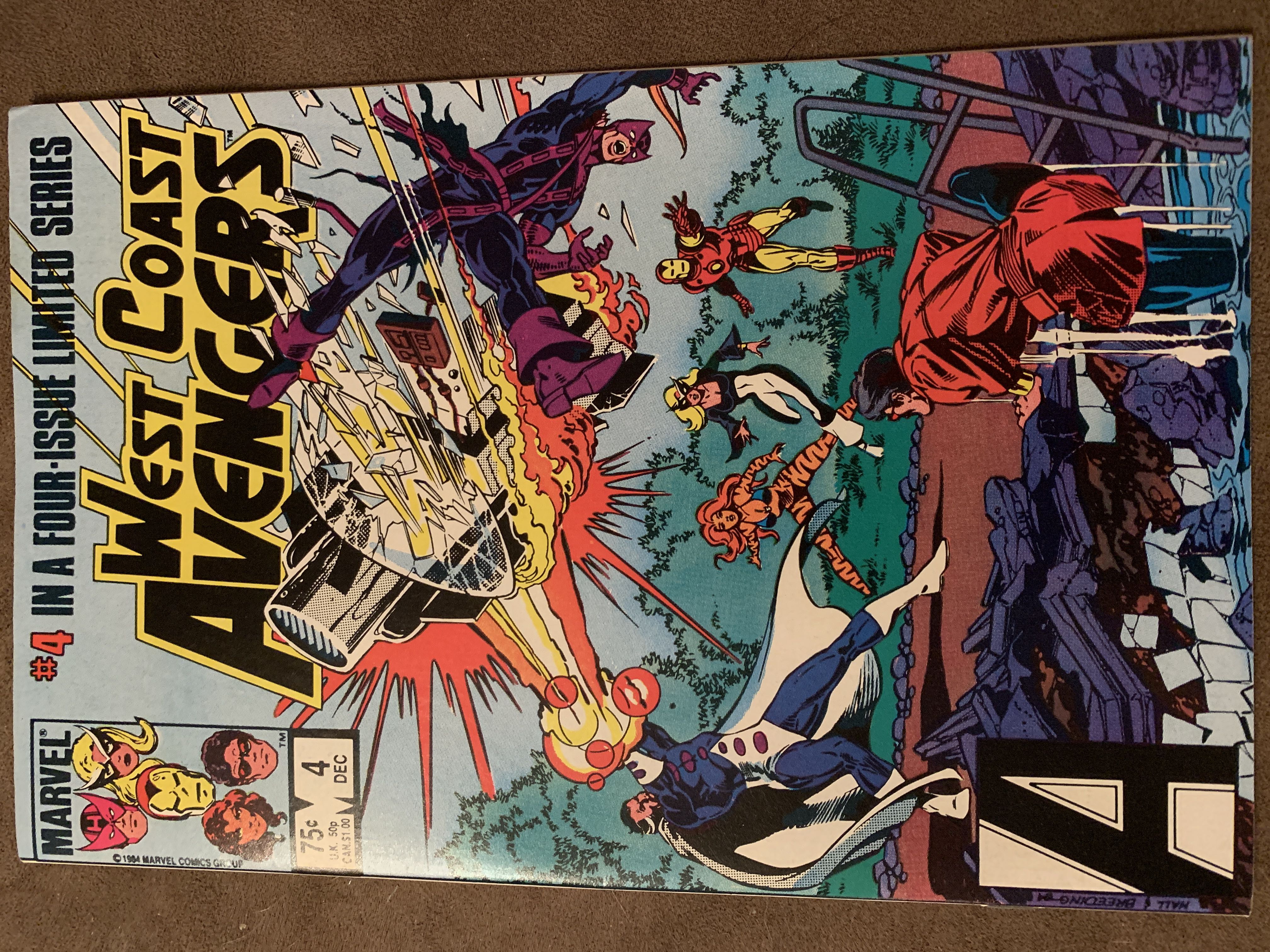 West Coast Avengers - Marvel (4 - Dec 1984) comic book collectible [Barcode 071486025375] - Main Image 2