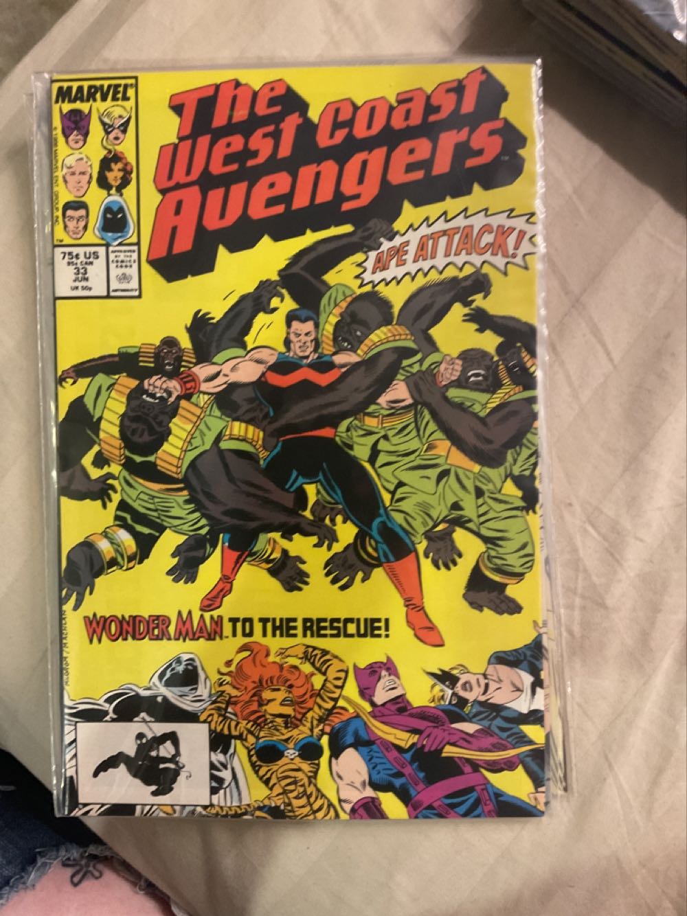 West Coast Avengers - Marvel Comics (33 - Jun 1988) comic book collectible [Barcode 071486025375] - Main Image 2