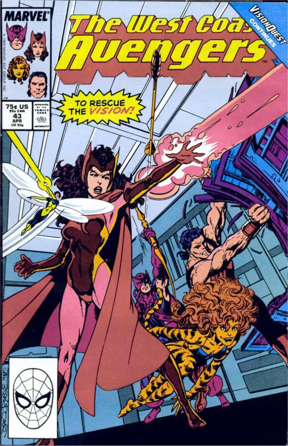 West Coast Avengers - Marvel Comics (43 - Apr 1989) comic book collectible - Main Image 1