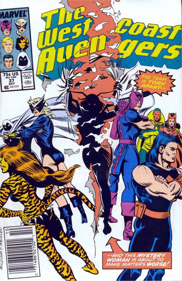 West Coast Avengers 37 - Marvel Comics (37 - Oct 1988) comic book collectible [Barcode 071486025375] - Main Image 1