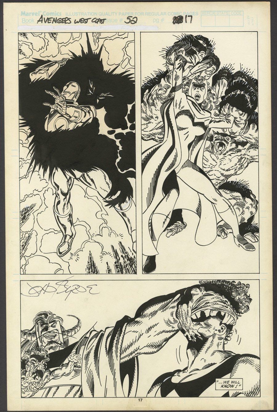 West Coast Avengers - Marvel Comics (52 - Dec 1989) comic book collectible [Barcode 071486025375] - Main Image 2