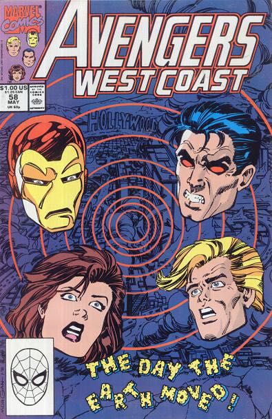Avengers West Coast - Marvel Comics (58 - May 1990) comic book collectible [Barcode 071486025375] - Main Image 1