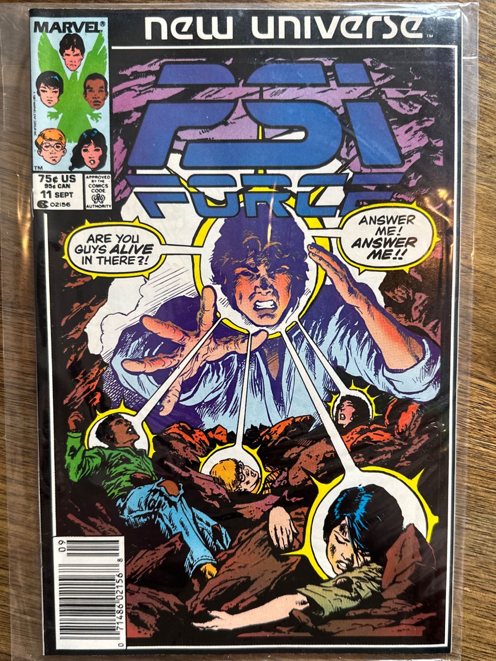 PSI Force - Marvel New Universe (11 - Sep 1987) comic book collectible [Barcode 071486021568] - Main Image 3