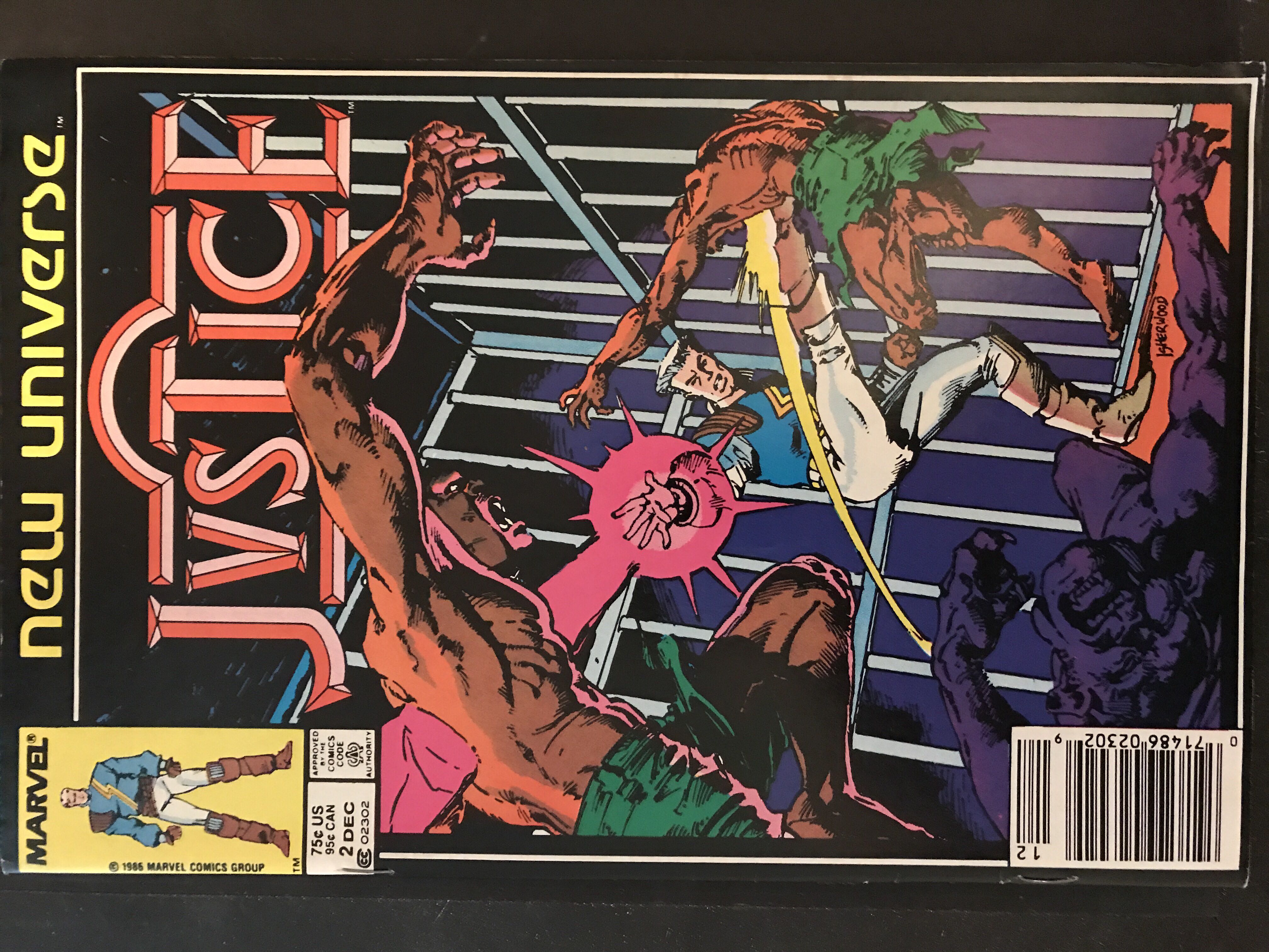 Justice Vol 2 - Marvel (2 - Dec 1986) comic book collectible [Barcode 071486023029] - Main Image 3