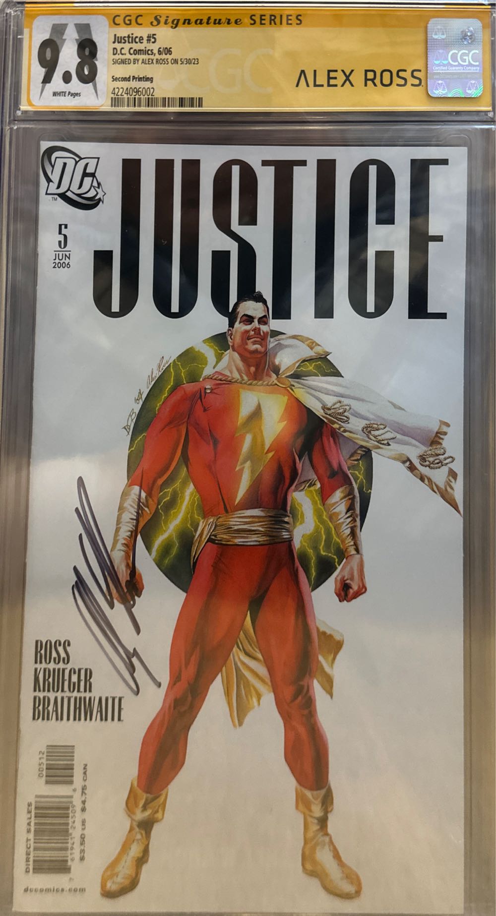 Justice (2005) - DC Comics - 9.8 (5 - Jun 2006) comic book collectible [Barcode 76194124509600512] - Main Image 2