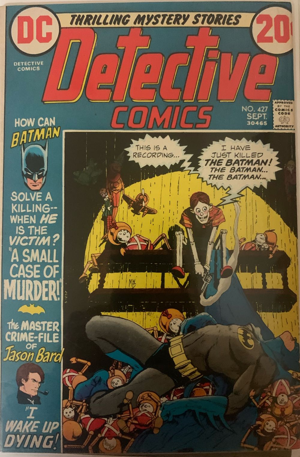 Detective Comics - DC (427 - Sep 1972) comic book collectible [Barcode 761941200194] - Main Image 2