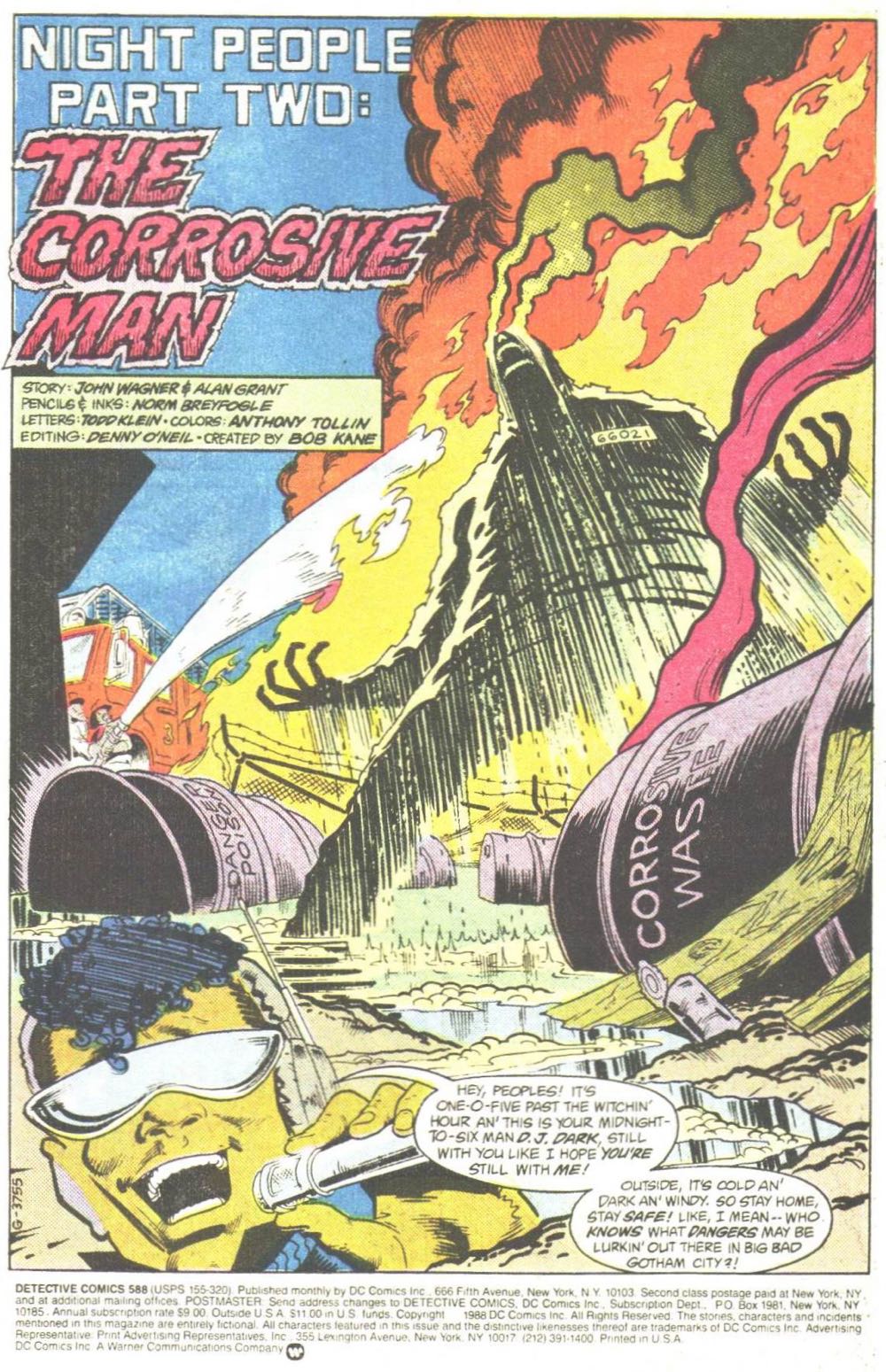 Detective Comics - DC (Detective Comics) (588 - Jul 1988) comic book collectible [Barcode 761941200194] - Main Image 4