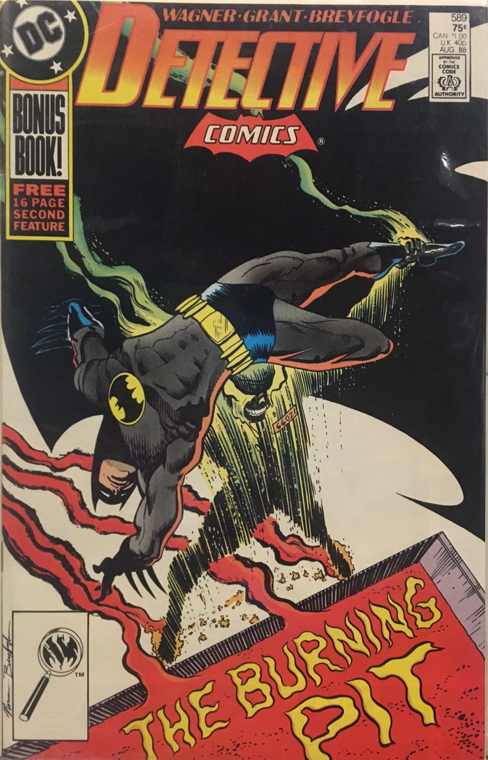 Detective Comics - DC Comics (589 - Aug 1988) comic book collectible [Barcode 761941200194] - Main Image 2