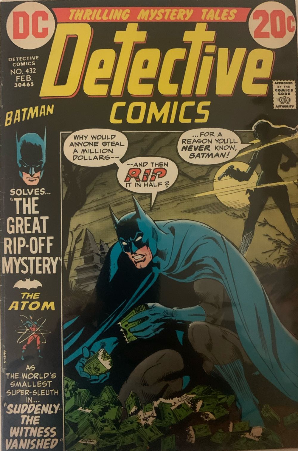 Detective Comics - DC (432 - Feb 1973) comic book collectible [Barcode 761941200194] - Main Image 2