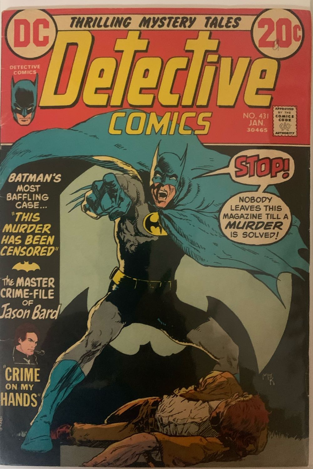 Detective Comics - DC (431 - 01/1973) comic book collectible [Barcode 761941200194] - Main Image 2