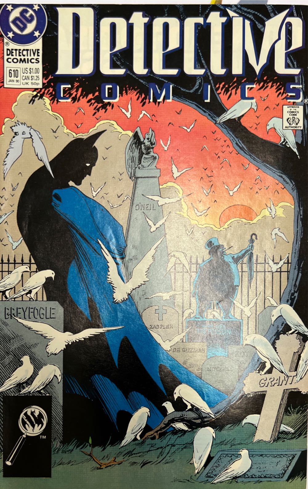 Detective Comics Vol 1 - DC Comics (610 - Jan 1990) comic book collectible [Barcode 070989304659] - Main Image 2