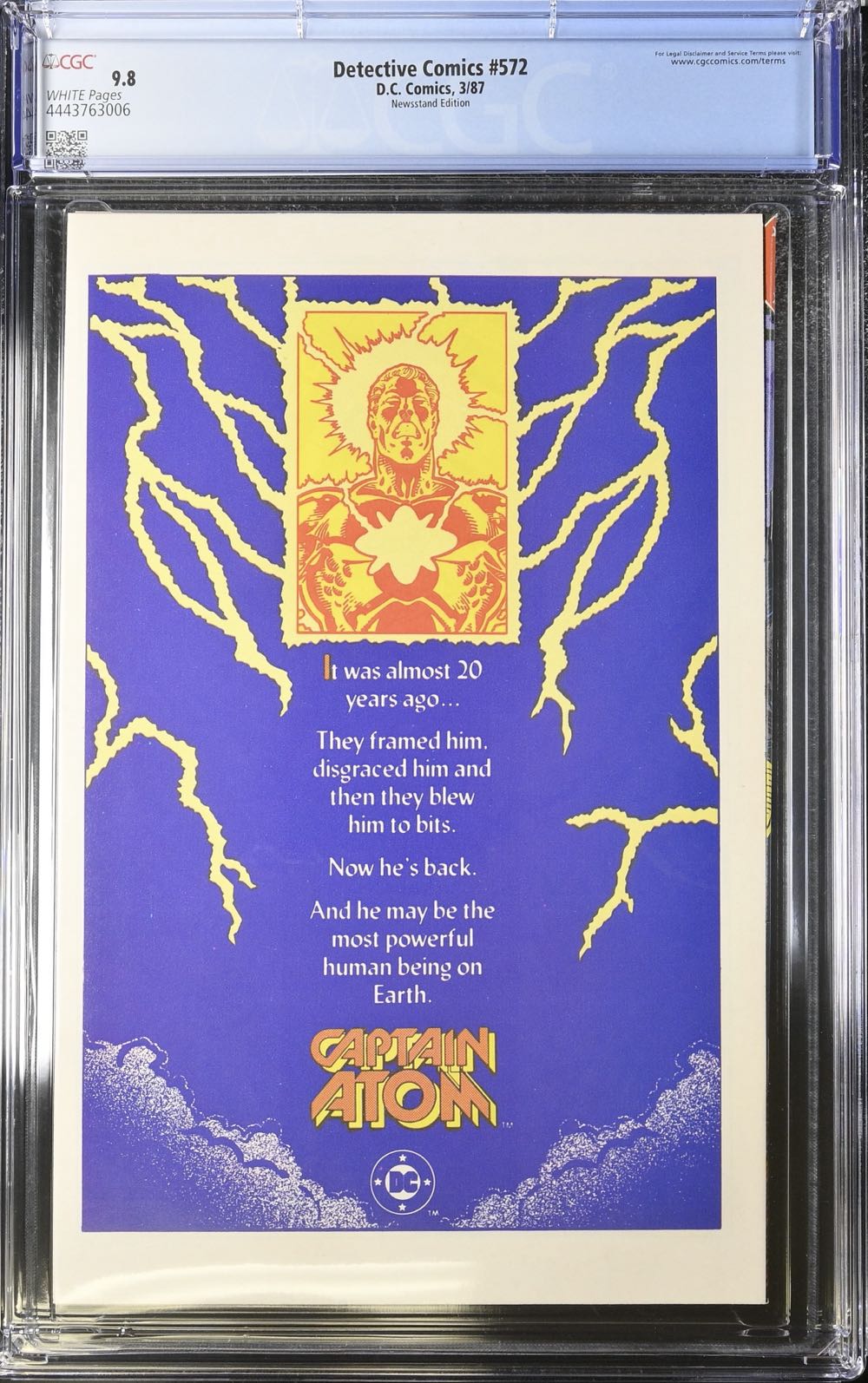 Detective Comics - DC Comics (572 - Mar 1987) comic book collectible [Barcode 070989304659] - Main Image 3