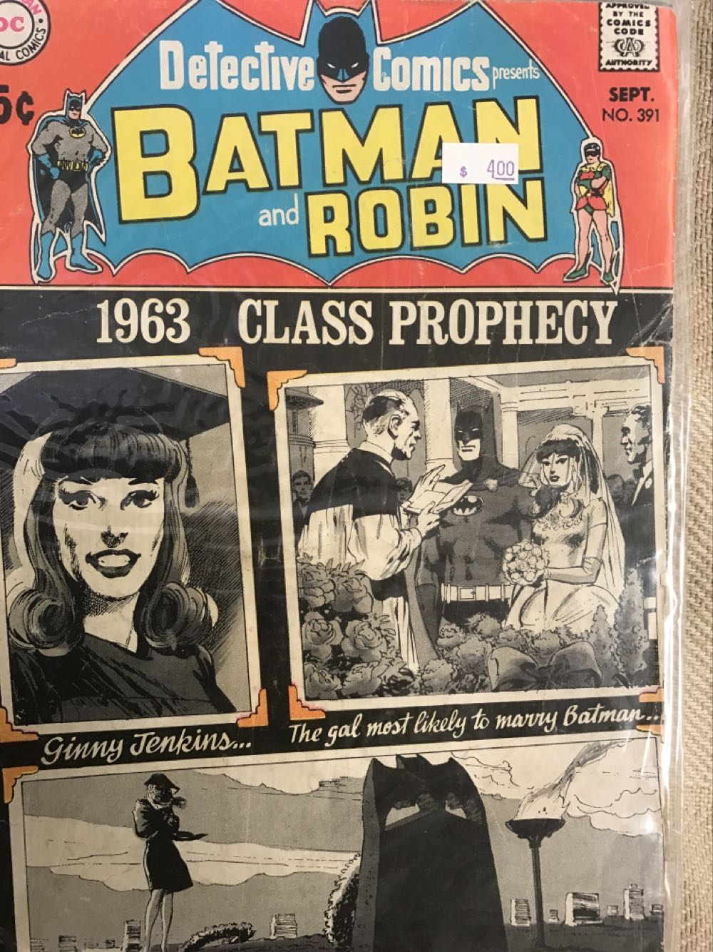 Detective Comics 391 - DC Comics (391 - Sep 1969) comic book collectible - Main Image 3