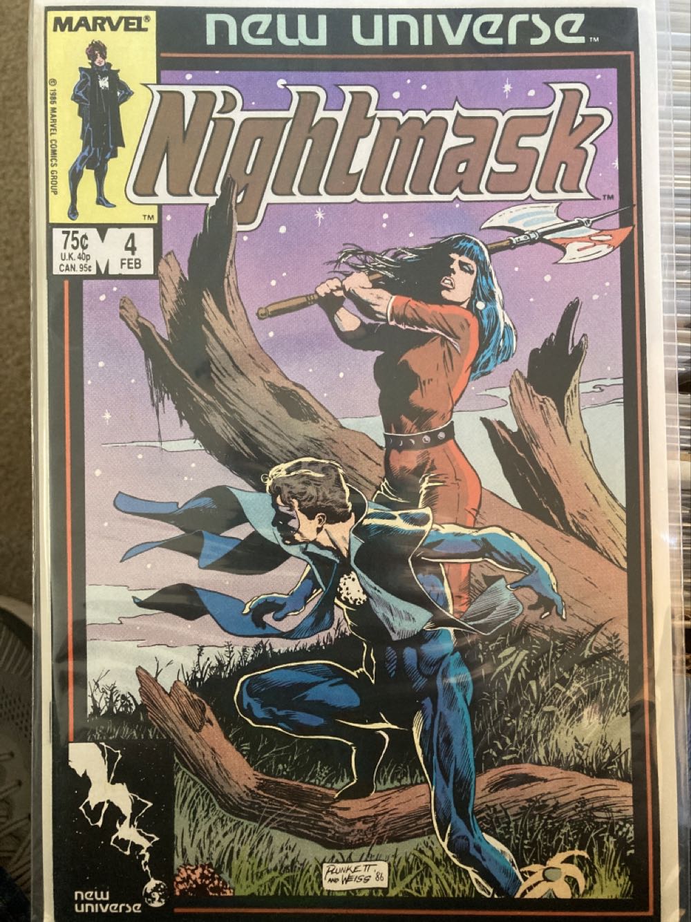 Nightmask - Marvel Comics Group (4 - Feb 1987) comic book collectible [Barcode 759606059393] - Main Image 2