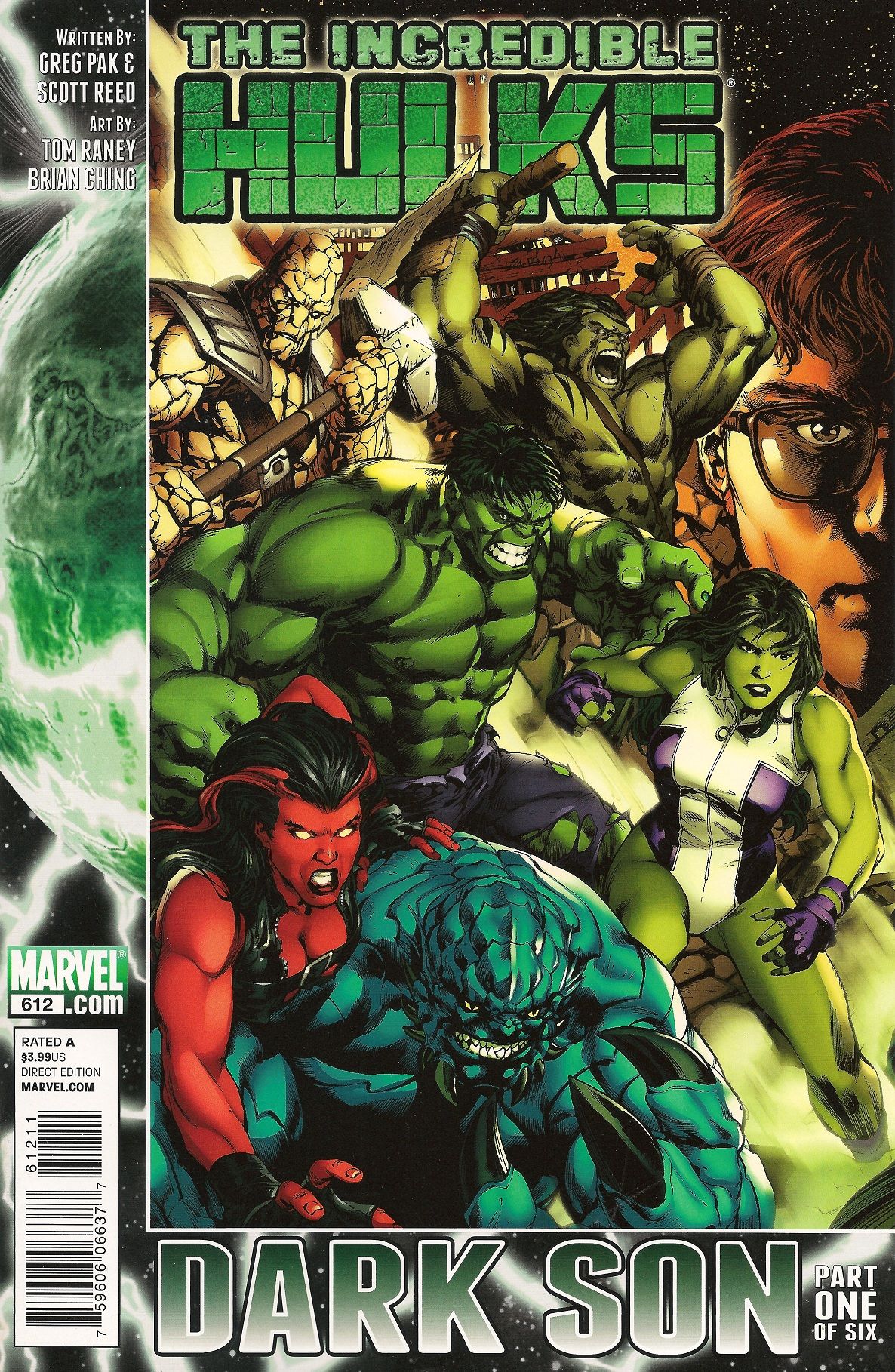 Incredible Hulk, The - Marvel Comics (612 - Nov 2010) comic book collectible [Barcode 9780785107903] - Main Image 2