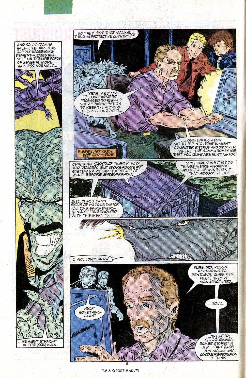 Hulk Incredible - Marvel Comics (342 - 04/1988) comic book collectible [Barcode 9780785107903] - Main Image 4