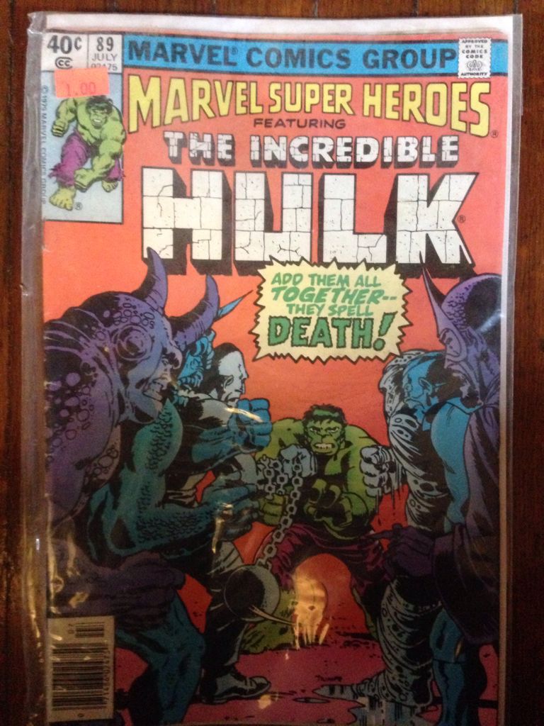 The Incredible Hulk - Marvel (89 - 07/1979) comic book collectible [Barcode 9780785107903] - Main Image 1