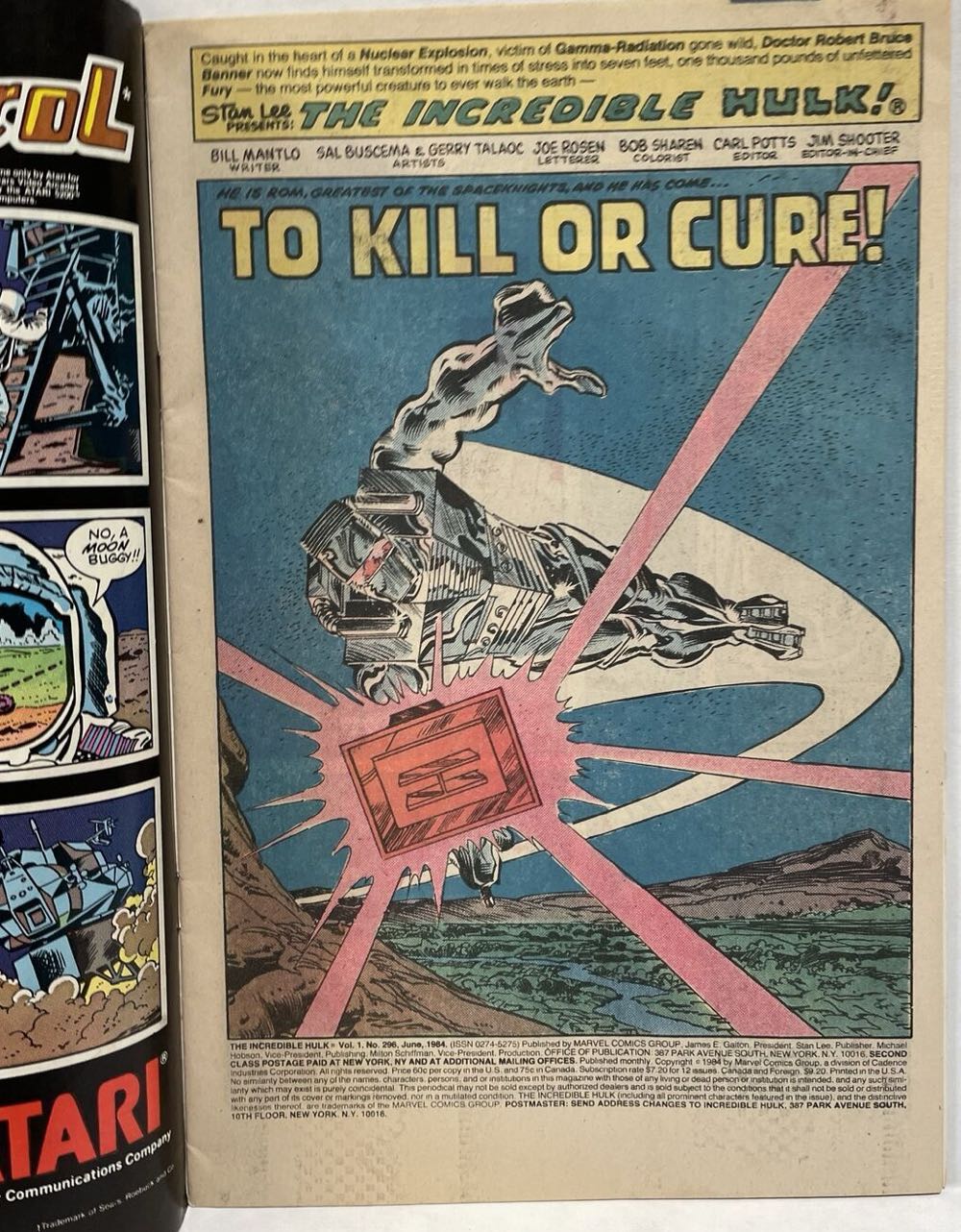 The Incredible Hulk - Marvel Comics (296 - Jun 1984) comic book collectible [Barcode 9780785107903] - Main Image 4