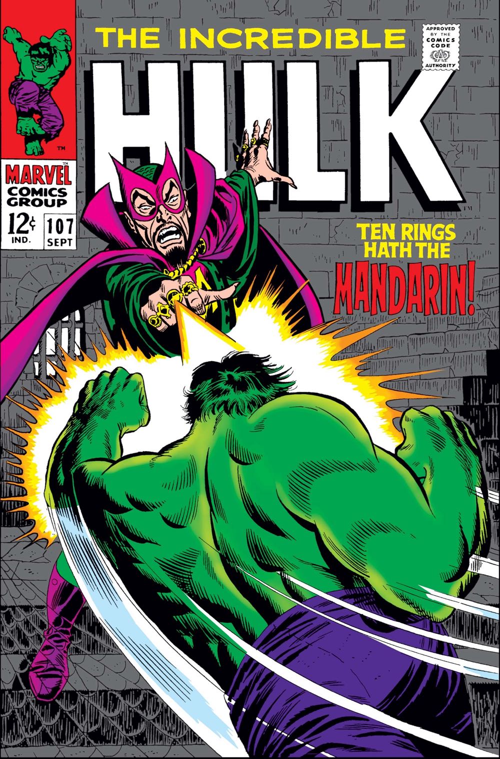 The Incredible Hulk - Marvel Comics Group (107 - Sep 1968) comic book collectible [Barcode 9780785107903] - Main Image 3