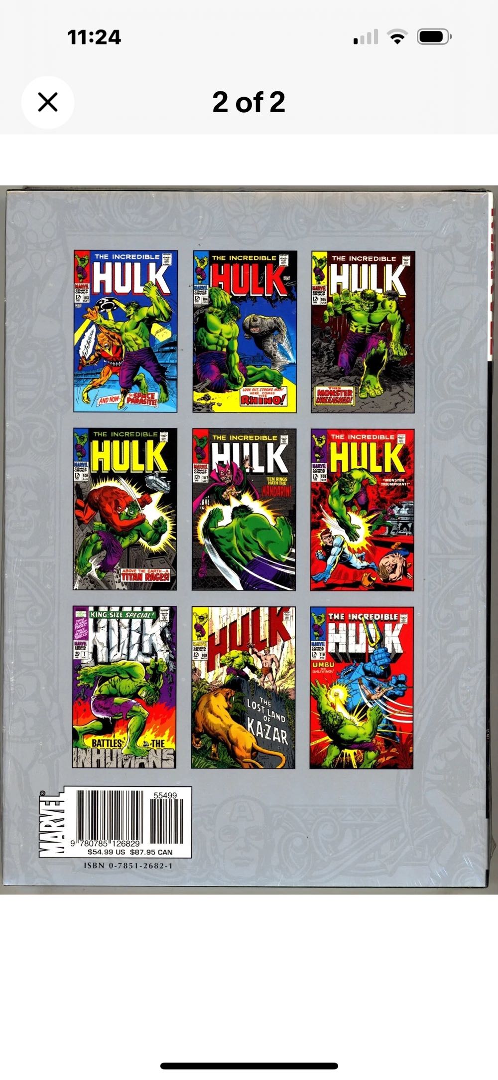 The Incredible Hulk - Marvel Comics Group (107 - Sep 1968) comic book collectible [Barcode 9780785107903] - Main Image 4