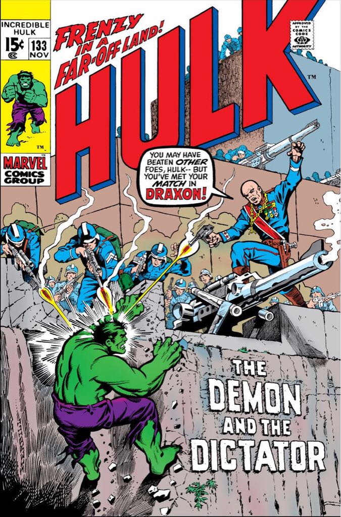 The Incredible Hulk - Marvel Comics Group (133 - Nov 1970) comic book collectible [Barcode 9780785107903] - Main Image 2