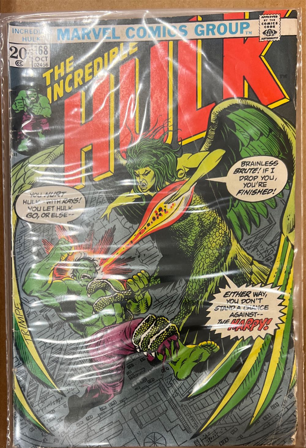 Incredible Hulk - Marvel Comics (168 - Oct 1973) comic book collectible [Barcode 9780785107903] - Main Image 3