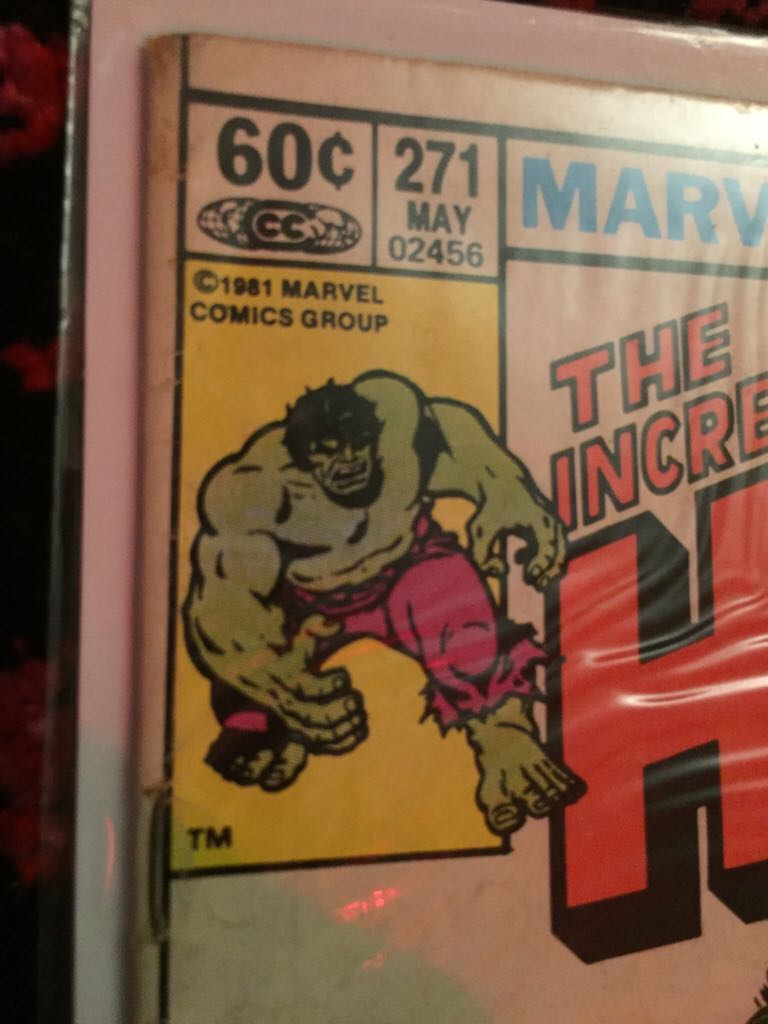 Incredible Hulk, The - Marvel Comics Group (271 - May 1982) comic book collectible - Main Image 2