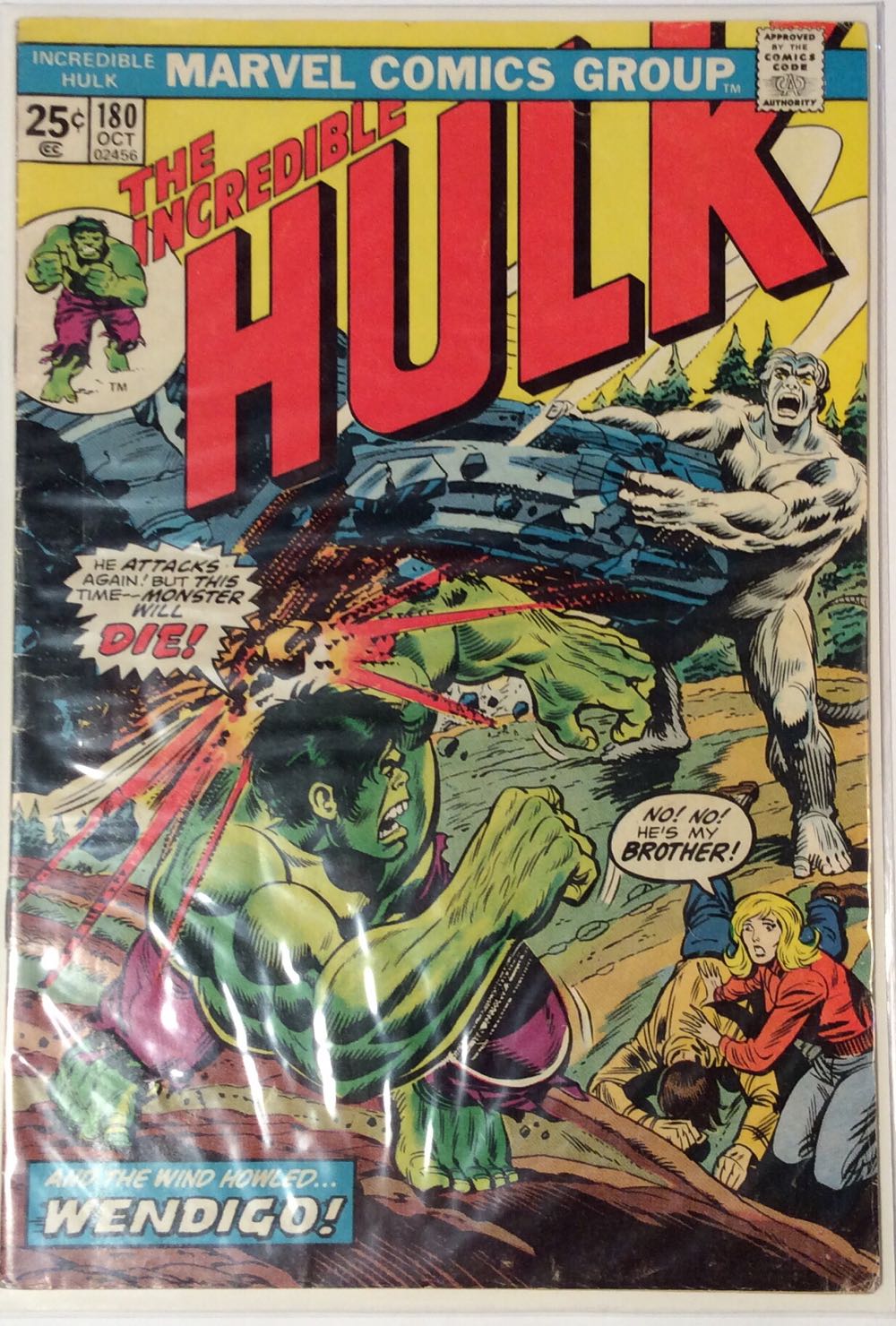 Incredible Hulk, The - Marvel Comics Group (180 - Oct 1974) comic book collectible - Main Image 2