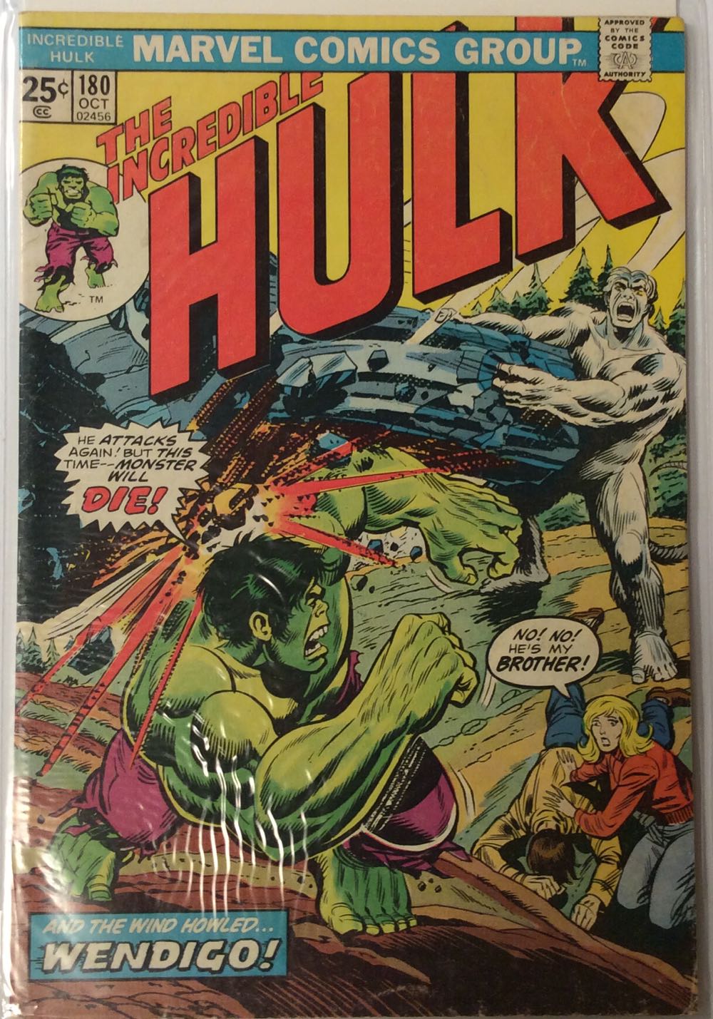 Incredible Hulk, The - Marvel Comics Group (180 - Oct 1974) comic book collectible - Main Image 3