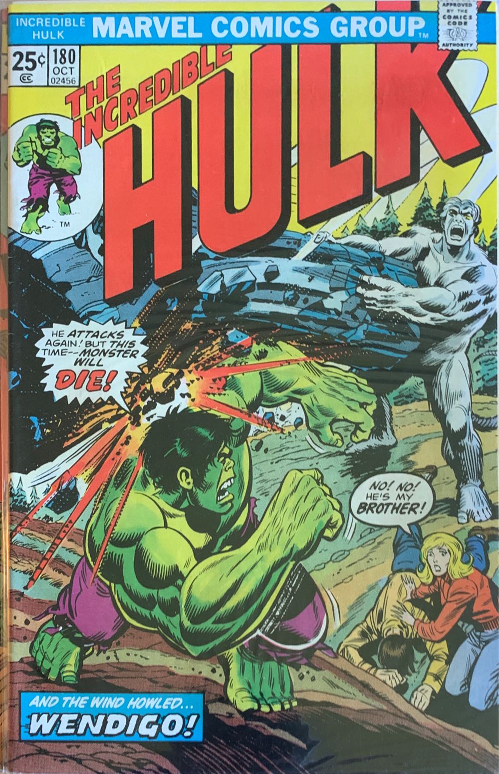 Incredible Hulk, The - Marvel Comics Group (180 - Oct 1974) comic book collectible - Main Image 4