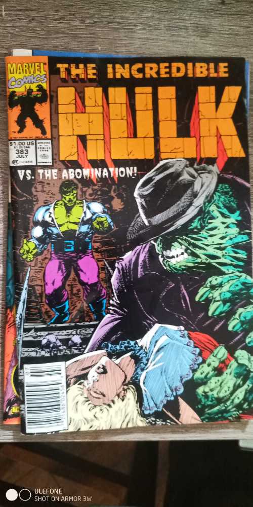 Incredible Hulk (1962) - Marvel Comics (383 - Jul 1991) comic book collectible [Barcode 071486024569] - Main Image 2