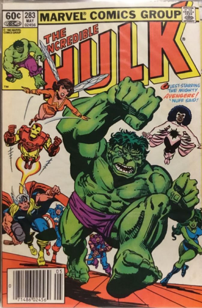 The Incredible Hulk - Marvel Comics Group (283 - May 1983) comic book collectible [Barcode 071486024569] - Main Image 2