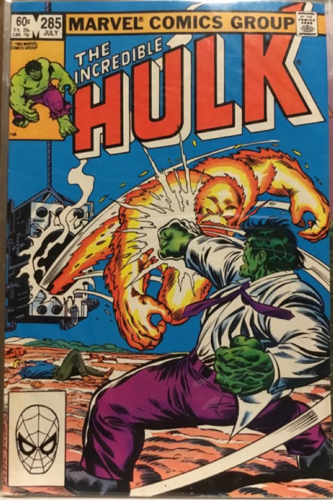 The Incredible Hulk - Marvel Comics Group (285 - Jul 1983) comic book collectible [Barcode 071486024569] - Main Image 2