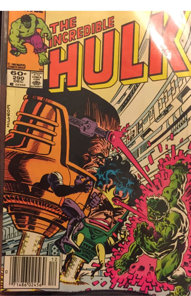 The Incredible Hulk (Vol. 1) - Marvel Comics Group (290 - Dec 1983) comic book collectible [Barcode 071486024569] - Main Image 1