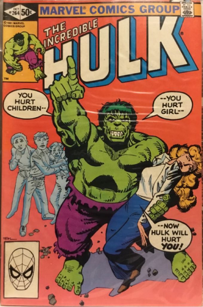 Incredible Hulk(1981), The - Marvel (264 - Oct 1981) comic book collectible [Barcode 071486024569] - Main Image 2