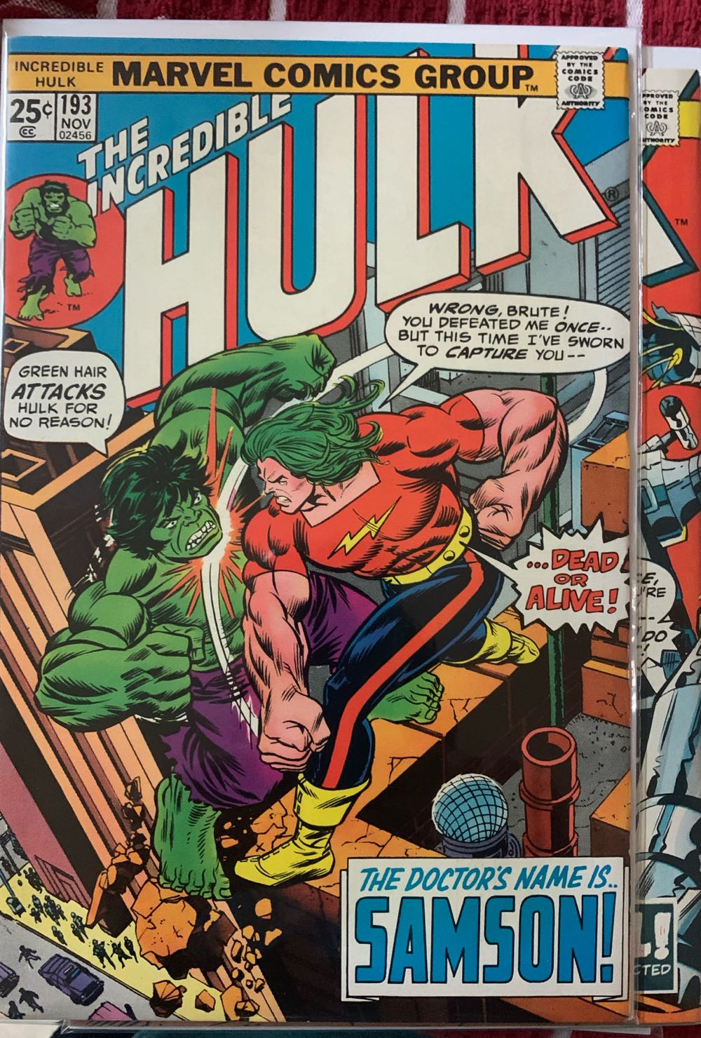 The Incredible Hulk - Marvel Comics (193 - Nov 1975) comic book collectible [Barcode 071486024569] - Main Image 3