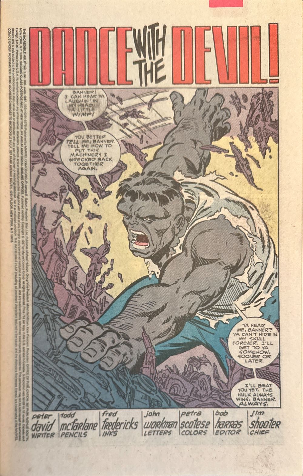 Incredible Hulk - Marvel (332) comic book collectible [Barcode 071486024569] - Main Image 2