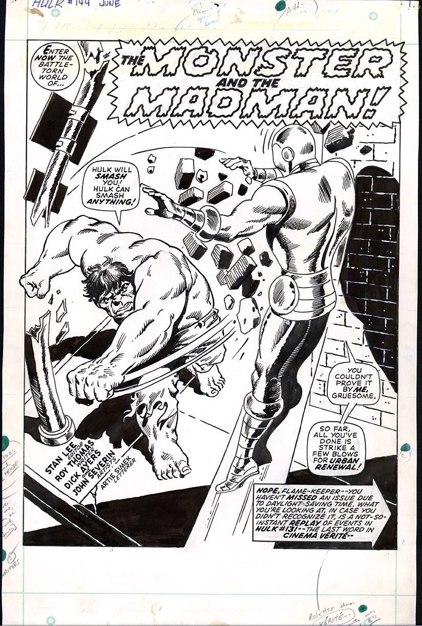 The Incredible Hulk - Marvel Comics Group (143 - Sep 1971) comic book collectible - Main Image 4